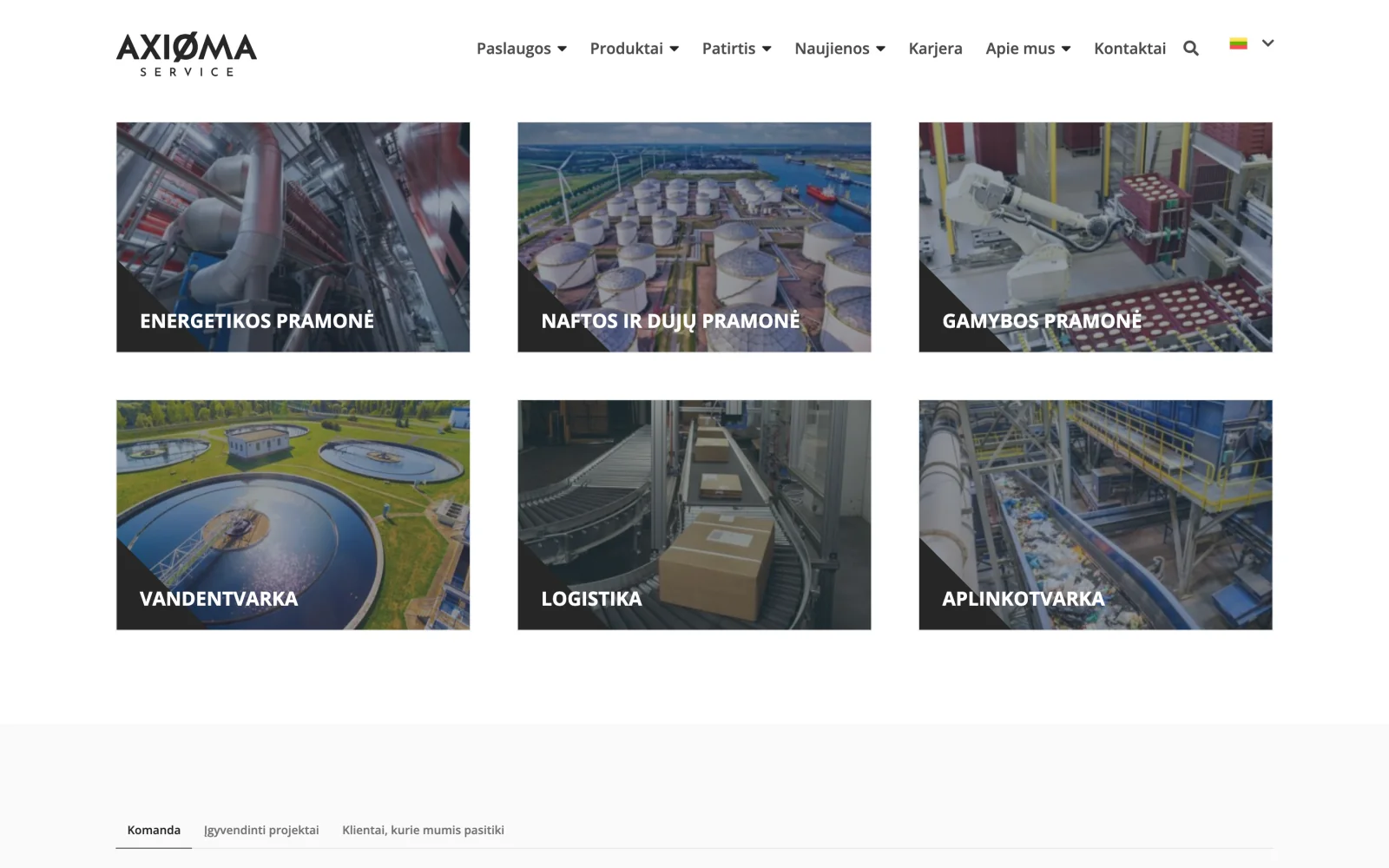 Industries served: energy, oil and gas, and others.